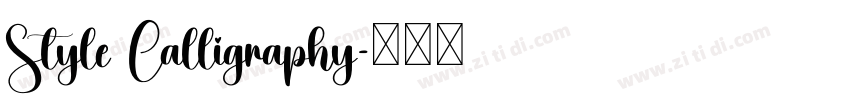 Style Calligraphy字体转换